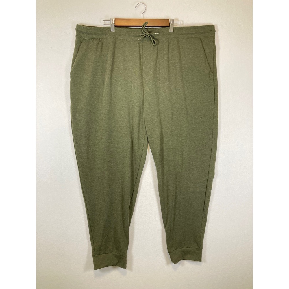 Athleisure Athletic Works Mens 3XL Olive Green DriWorks Jogger Sweatpants